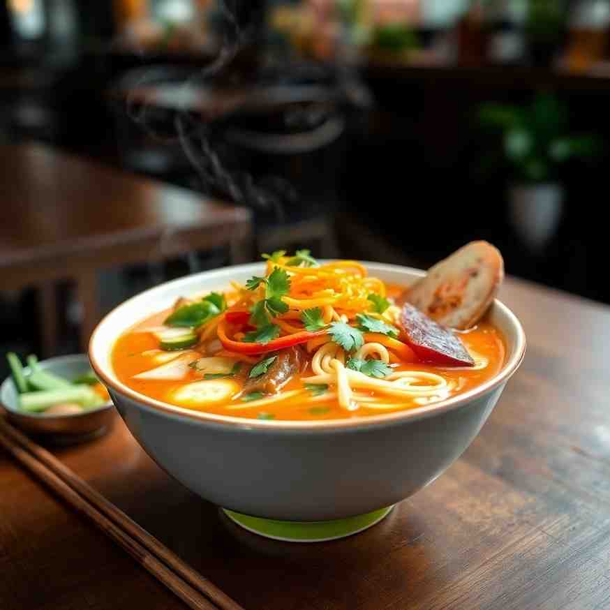 Brunei Laksa Asian Noodle Soup